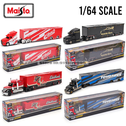 Maisto 1:64 MACK Anthem LoneStar UP Transport Casting Manufacturing Trailer Model Simulation Model Alloy Car Collection