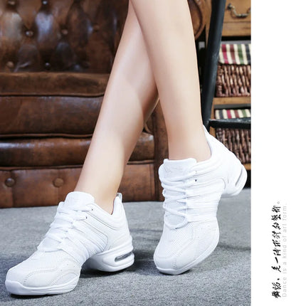 Large Size Women's Dance Shoes Soft Outsole Woman Breath Jazz Hip Hop Shoes Sports Sneakers Ladies Girl Modern Jazz Dancing 2025