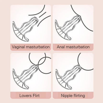 Hollowed-out Metal Anal Plug Vagina Speculum Anal Expansion Training Anal Masturbation Toys Prostate Massage Adult Sex Toys