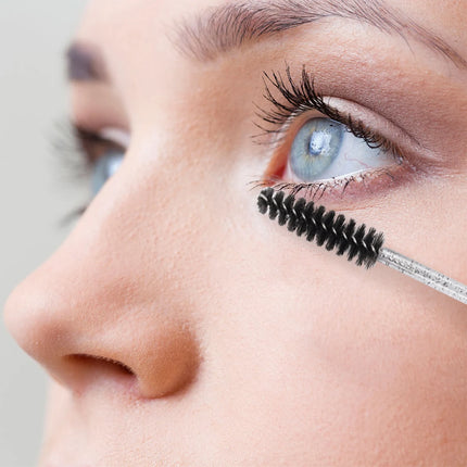 25/50Pcs Eyelash Brush Tubes Crystal Lash Mascara Wands Eyebrow Comb Spoolies Container Lashes Brushes Applicators Makeup Tools