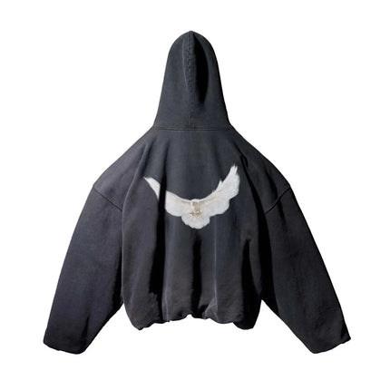 Kanye West Hoodie Men Women 1:1 High Quality Dove Print Season 6 Oversized Hooded