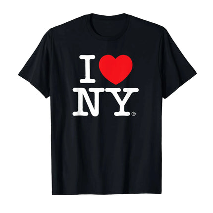 I LOVE NY Classic Logo T-Shirt Gift for Men and Women Printed T-Shirt Summer Fashion Vintage Crew Neck T-shirt Graphic T Shirts