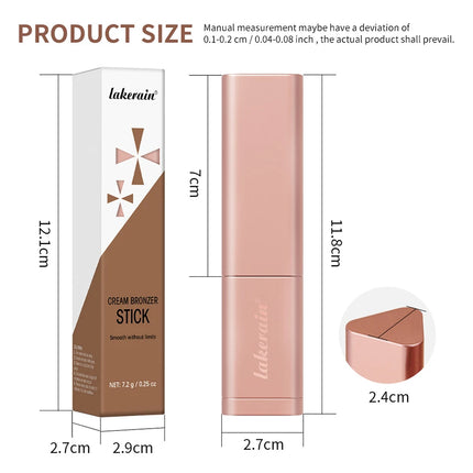 2 IN 1 Cream Bronzer And Contour Stick Waterproof Highly Pigmented Instant Depth & Dimension Contouring Face Makeup Cosmetics