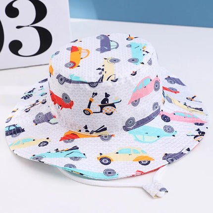 Baby Boy Girl Hat Cap for Children Kids Toddlers Panama Bucket Fishing Floppy Sun Hat Boys Girls Cartoon Fashion 6M-10 Years