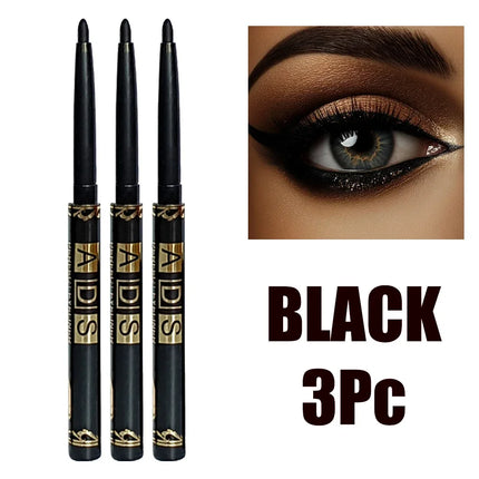 2Pcs Waterproof Black Brown Eyeliner Pencils - Smudge-Proof, Long-Lasting & Beginner-Friendly Smooth High Pigmented Eye Makeup