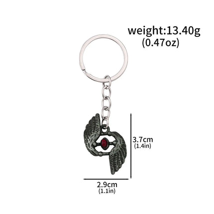 Game DMC Keychain Dante Sword Rebellion Awakening Keyring Nero Red Queen Keychains Weapon Pendant for Men Jewelry