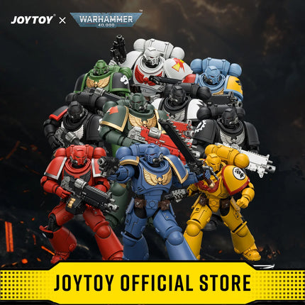 JOYTOY Warhammer 40,000 1/18 Action Figures Ultramarines Intercessor with Bolt Rifle, Bolt Pistol and Chainsword