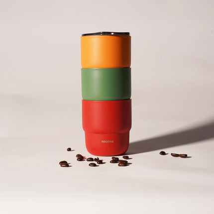 304 Stainless Steel Vacuum Tumbler, Portable Travel Mug for Hot & Cold Beverages - 255ml Travel, Coffee, Party Cup in 16 Colors