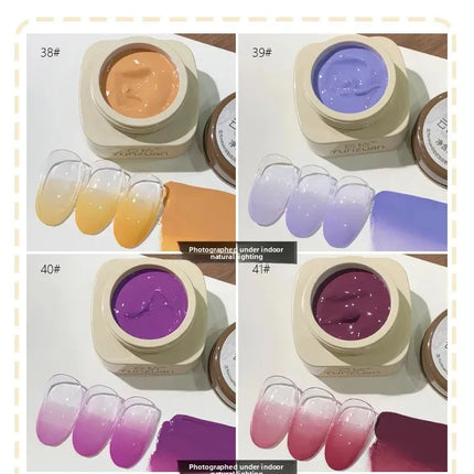 9 colors Chinese style spring is not late aurora powder shell polished fairy powder cream popular brocade powder solid nail art