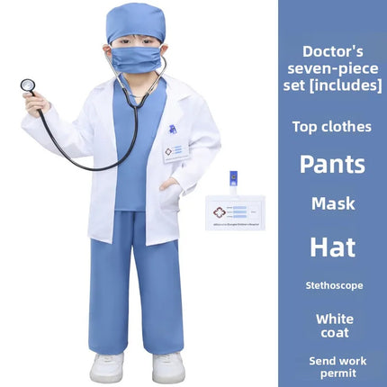 Children's Doctors Nurses Costume Sets Role-playing with Pretend Costumes Preschool Education School Performances