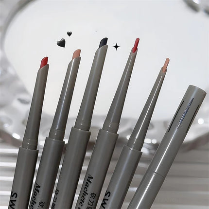 Silky Long-lasting Eye Liner Pencil  Eyeliner Pen Natural Matte Wine Red Eyeliner Easy To Color Waterproof Eye Make Up Cosmetics