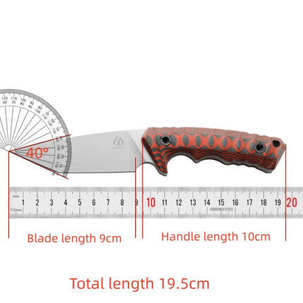 High quality steel fixed blade, high hardness stainless steel integrated keel with sheath emergency portable knife, outdoor knif