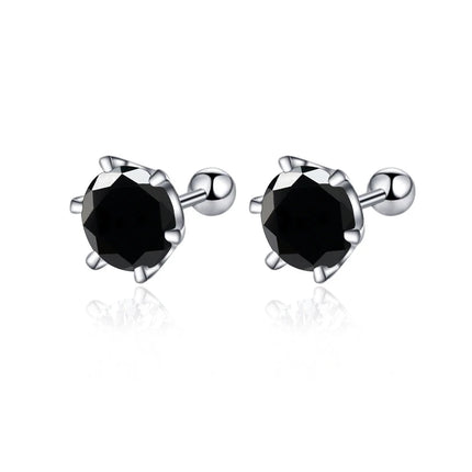BIJOX STORY 0.5-2ct Moissanite Screw Stud Earrings D Color 925 Sterling Silver Diamond Earrings For Women Wedding Fine Jewelry