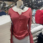 Red striped / One Size
