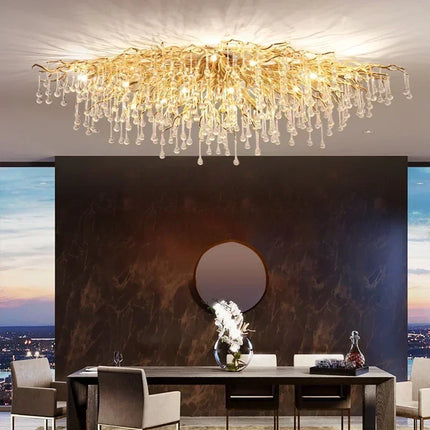 Luxury Crystal led Ceiling Lights Chandeliers Home Hanging Pendant Lamp Living Dining Room Bedroom Lustre Lampara techo