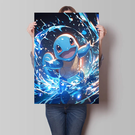 Japanese Anime Canvas Paintings Pokemon Pikachu Poster Cartoon Character Picture Bright and Clear Colors High Quality Home Decor