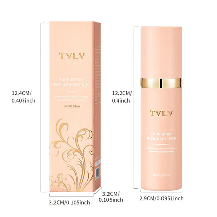 Long-lasting Matte Color-changing Foundation Liquid, Non-tarnishing, 4-in-1 Lightweight and Moisturizing Foundation Cream