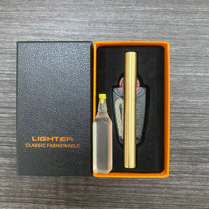 Creative Unusual Kerosene Lighter Copper Nunchaku Funny Retro Grinding Wheel Flint Lighters Foldable Mini Portable Men's Gift