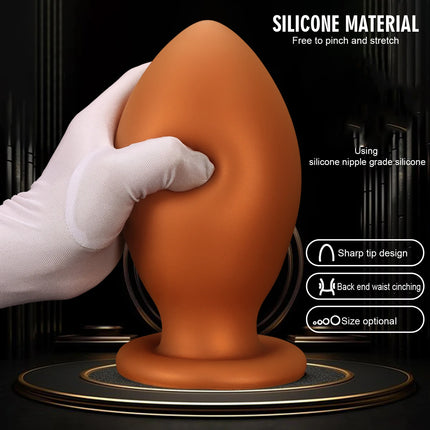 NEW Dragon Egg Anal Plug Xxl Fisting Anal Plug Smooth Silicone Butt Plug Prostate Sex Toy For Women/Men 18 Dilatador Anal Beads