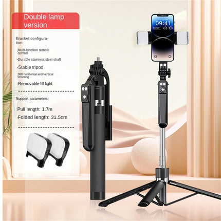 FANGTUOSI New Tripod for Smartphone Camera,Tripods Stand with Bluetooth shutter,Wireless Selfie Stick brackets with Phone Holder