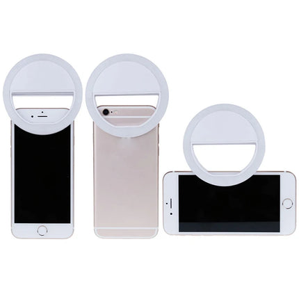 LED Flash Phone Lens Light Adjustable Selfie Ring Light For Cell Smartphones for Tiktok Video Live Fill Lamp Women Make up Light