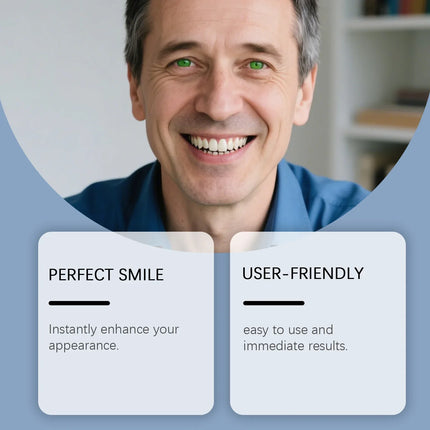 1/3PCS Perfect Smile Denture Silicone Liners kit Fake Teeth Kit Upper & Lower Veneers for Men & Women Instant Confidence Boost