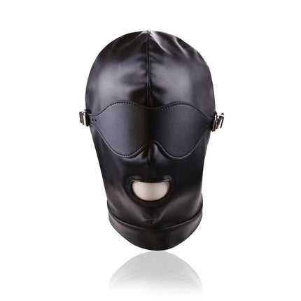 Leather Sexy Mask BDSM Adjustable Strap Character Party with Fake Penile Full Package Binding Couple Game Mask Flirting Hat 18+