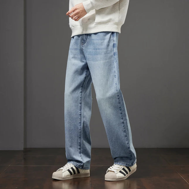 Men's Vintage-Washed Straight-Leg Jeans 2025 Fall/Winter Collection Relaxed-Fit Straight-Leg American Casual Trousers