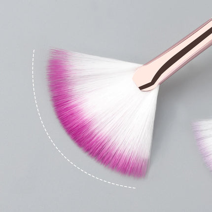 1pcs New Practical Facial Brushes Fan Makeup Brushes Soft Portable Mask Brushes Cosmetic Tools for Ladies Girls Nail Charm Beaut