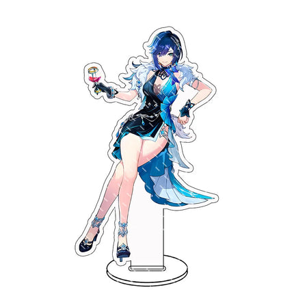 Genshin lmpact Anime Figure Acrylic Stand Lauma Flins Aino Ineffa Model Plate 1pc Desk Decor Standing Sign Game Fans Gifts Key