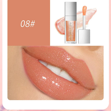 Hellokiss Lip Glow Oil 8ml Glossy Lip Oil Moisturizing Lip Glaze Transparent Lip Balm  Lip Stick Cherry