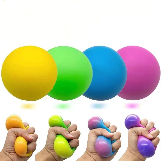 Slow Rising Stress Balls Fidget Toys for Adults Dough Squishy Balls Soft Sensory Calm Down Item for Classroom Autism ADHD