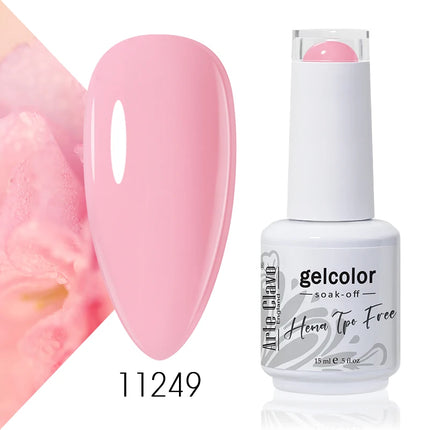 Arte Clavo Colourful Gel Nail Polish Nail Art Gel Varnishes Macaron Color Nail Semi Permanant Soak Off LED UV Gel Nail Varnishes