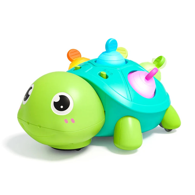 Baby Crawling Turtle Toy 0+, Infant Tummy Time Sensory Teething Musical Toys, Toddler Walking Learning Motor Skill, Christmas