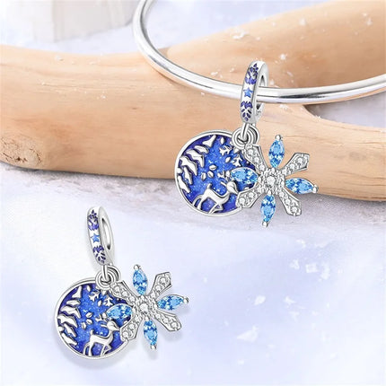 Original 925 Sterling Silver Charms Beads Cute Mushroom Unicorn Love Wings Pearl Charm for Bracelet Pendant Woman Girl Jewelry