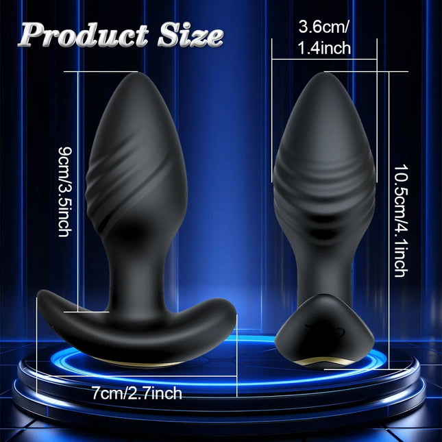 Bluetooth App Control Anal Plug Vibrator Gay Anal Toy Butt Plug Stimulator Masturbation Tool Penetration Anal Vibrator Man Women