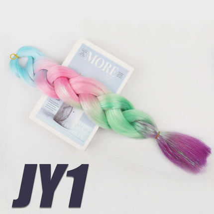 Synthetic Kanekalon Crochet Hair Braiding Hair Pre Stretched Curly Jumbo Braids Extensions Hair Accessories For Girls Braids