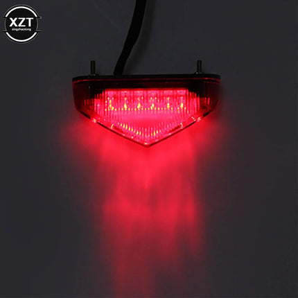 Universal Motorcycle Light DC 12V12LED Brake Warning Light Fender Small Tail Light DRL Indicator Brake Tail Light