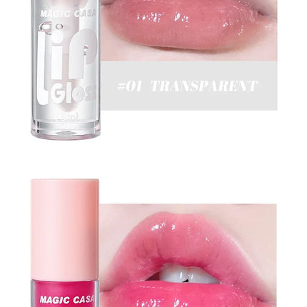 6pcs Set Small Bottle Hydrating Jelly Lip Oil Long Lasting Moisturizing Shimmer Gloss Smooth Care Non Sticky
