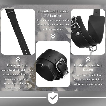 BDSM Pussy Handcuffs Sex Toys Games for Couples Slave Harness Cuffs Bondage Straps Erotic Obedience Turn Female Sex Kits