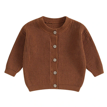 Baby Boys Girls Cardigan Autumn Spring Cotton Sweater Top Baby Children Clothing Boys Girls Knitted Sweater Kids Spring Wear