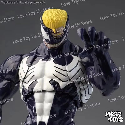 NEW Mess Toys Venom Lethal Neighbor Spider Man Symbiotic Black Suit Messtoys Spiderman Anime Action Figure Model Doll Gifts Toys
