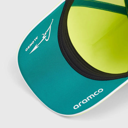 Aston Martin Motorsport Man Racing Hat Fernando Alonso Signature Print Baseball Cap Fashion Outdoor Sports Breathable Sun Hat