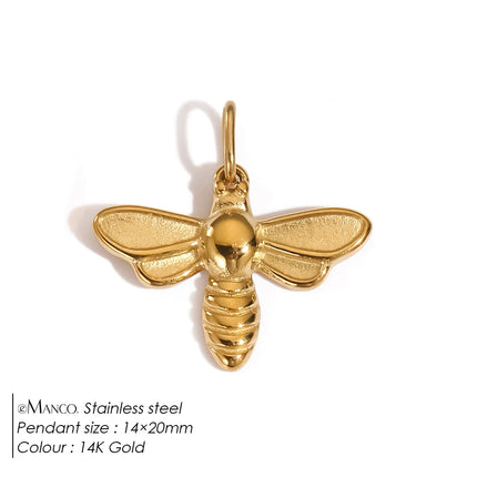 eManco Creative Stainless Steel Butterfly Charms High-quality Metal Making DIY Necklace Bracelet Jewelry Accessories Factory Out