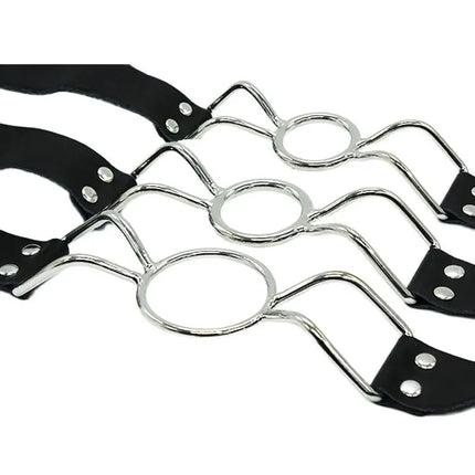 Couple Metal Gag Ball BDSM Bondage Restraints Open Mouth Breathable Sex Ball Harness Strap Gag Sex Toy for Women Accessories