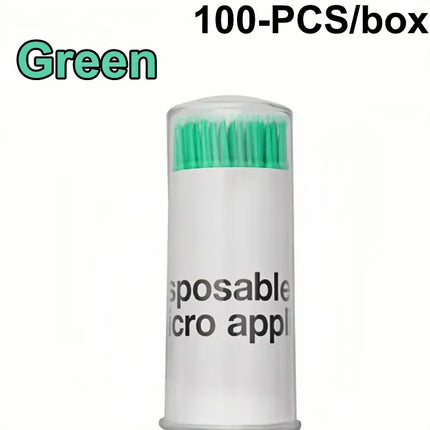 100 Pcs Disposable Spiral Handle Microbrush Mascara Wands Micro Brush Applicator Lashes Brushes Eyelash Extension Makeup Tools