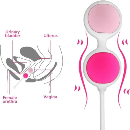 Kegel Balls Tighten 6 Kegel Exercise Weights Exercise Kit Pelvic Floor Muscles Trainer Vaginal Tight Shrink Exercise for Women