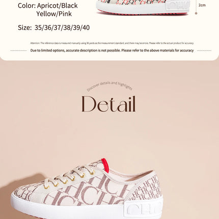 C-H Women's Casual Shoes Autumn New Comfortable Canvas Shoes Skeleton Correction Women's Walking Shoes