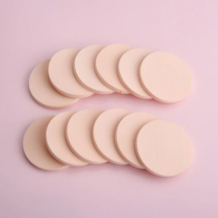 12Pcs Cosmetic Puff Makeup Super Soft Puff Wet Dry Dual Use BB CC Cream Contour Facial Makeup Sponge Portable Trave Beauty Tool