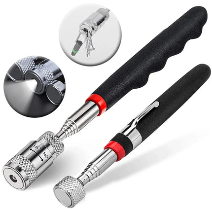 Telescoping Extendable Magnet Pick Up Device Portable with Pen Clip Magnetic Suction Bar Picker Hand Tool Accessories
